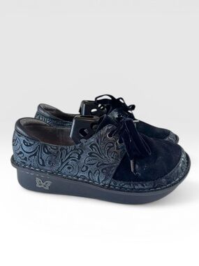 ALEGRIA PG LITE DAN 435 BLACK LACE UP COMFORT SHOES